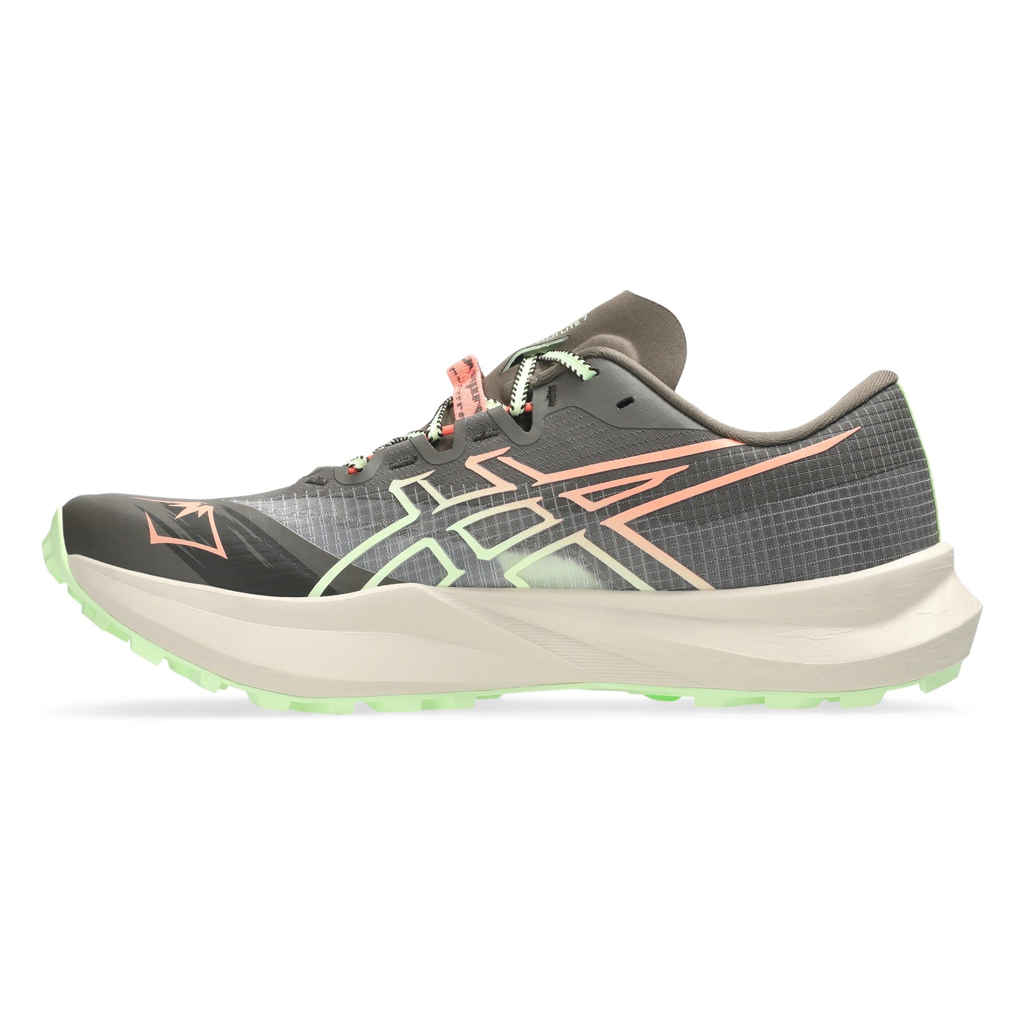 Asics Fuji Lite 7 - Mens Trail Running Shoes - Kuriiro Brown/Illuminate Yellow - image 3