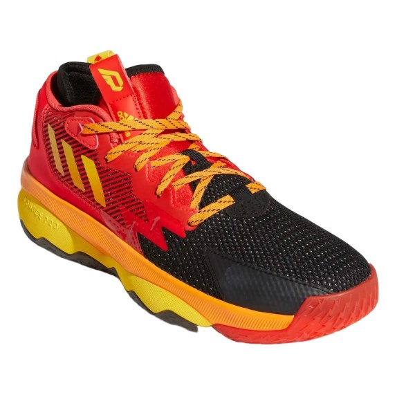 Adidas Dame 8 Mr. Incredible - Mens Basketball Shoes - Core Black/Team Yellow/Vivid Red