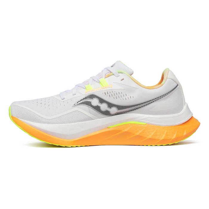 Saucony Endorphin Speed 4 - Mens Running Shoes - White/Peel
