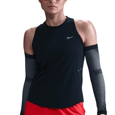 Nike Swift Dri-Fit Running Tank - Womens - Black/Reflective Silver