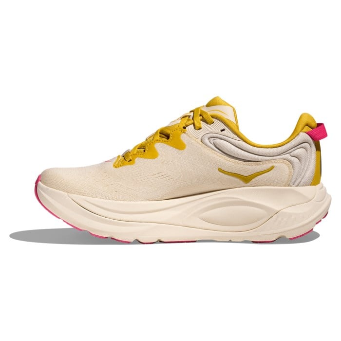 Hoka Gaviota 6 - Womens Running Shoes - Birch/Yellow Gold