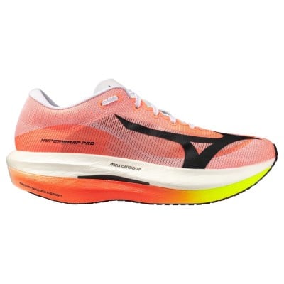 Mizuno Hyperwarp Pro - Unisex Racing Shoes - White/Black/Lava Orange