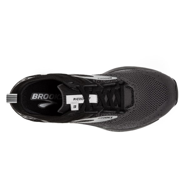 Brooks Ricochet 3 - Mens Running Shoes - Black/Ebony/White