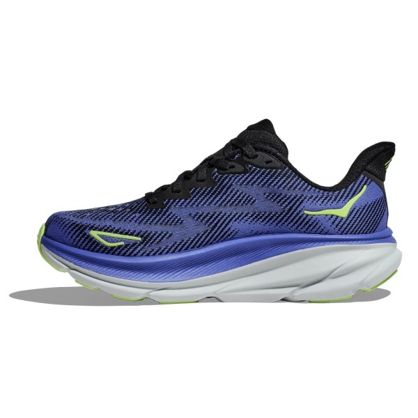 Hoka Clifton 9 - Womens Running Shoes - Black/Stellar Blue