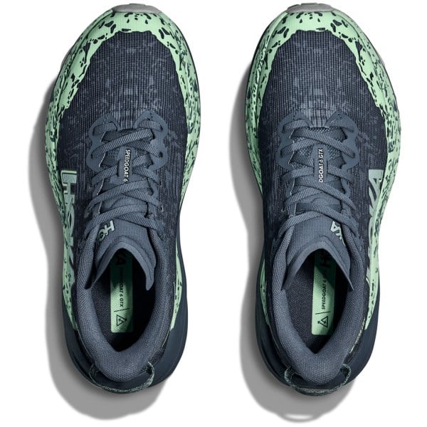 Hoka Speedgoat 6 GTX - Womens Trail Running Shoes - Thunder Cloud/Mint Fluorite