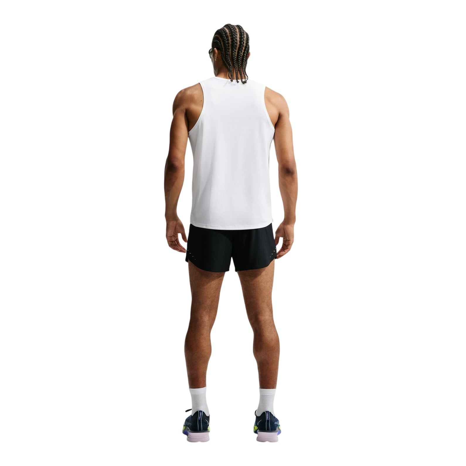Nike Stride Aero-Fit 5 Inch Mens Running Shorts - Black/Reflective Silver - image 4