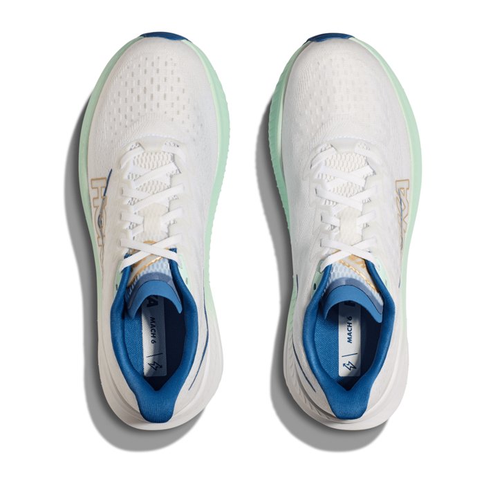 Hoka Mach 6 - Mens Running Shoes - Frost/Gold