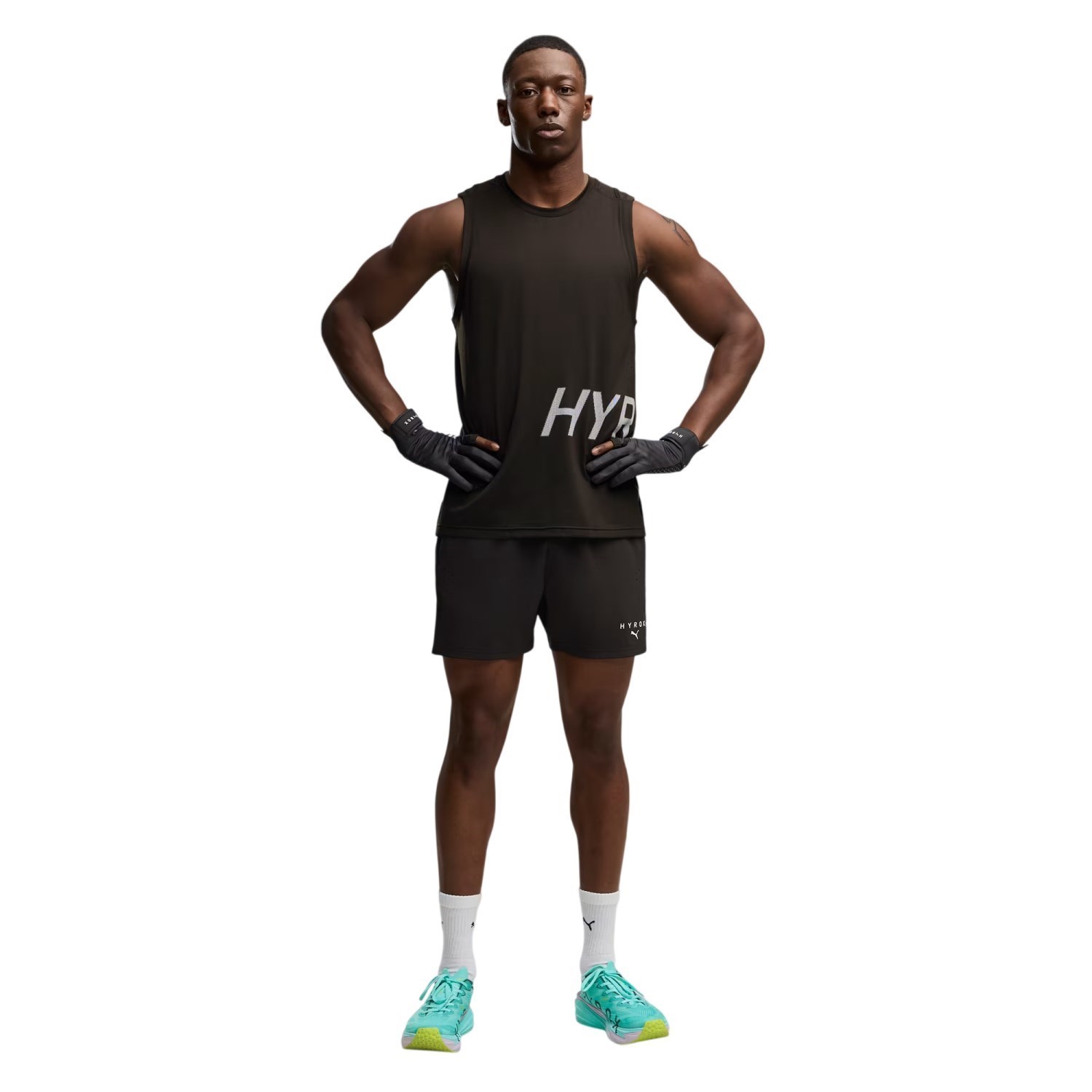 Puma x Hyrox PWRMode Mens 5 Inch Running Shorts - Black - image 4