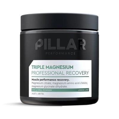 PILLAR Triple Magnesium Professional Recovery Powder - Lemon Lime - 200g