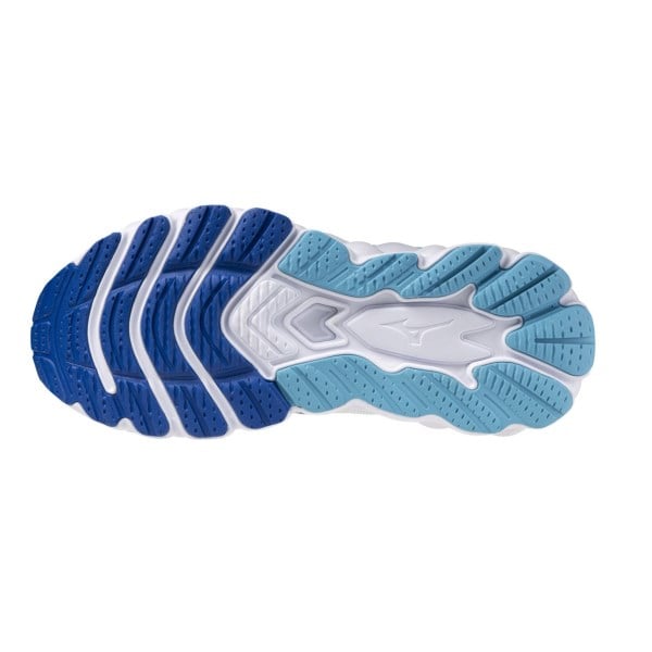 Mizuno Wave Sky 8 - Womens Running Shoes - White/Laser Blue/Mugen Blue