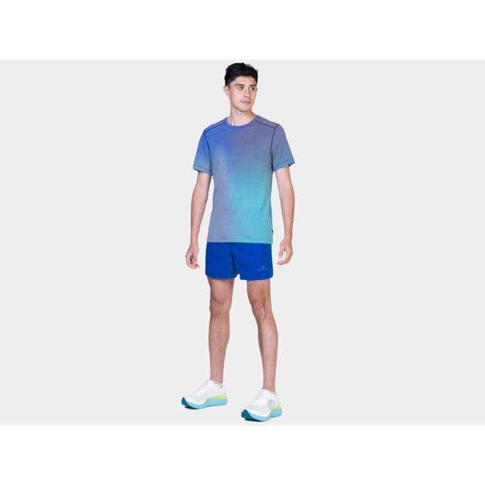Ronhill Tech Golden Hour Mens Running T-Shirt - Dark Navy/Laguna Merg