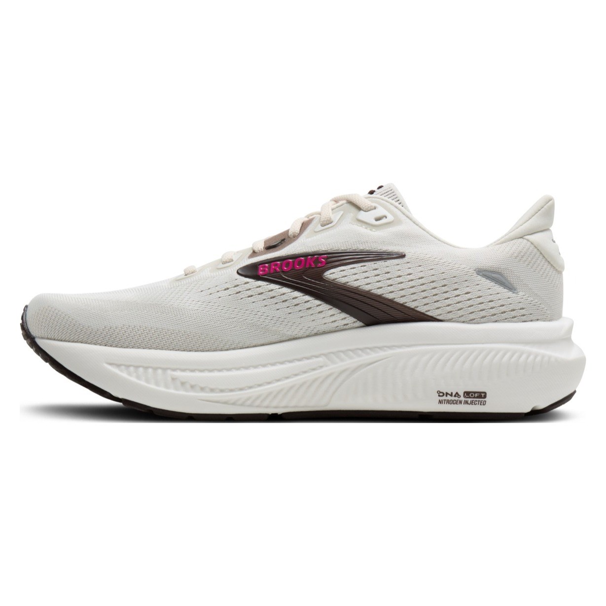 Brooks Ghost 18 - Womens Running Shoes - Coconut/Coffee/Fuchsia - image 2