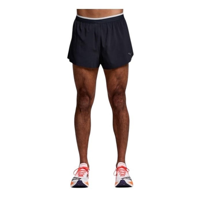 Saucony Elite Mens Running Split Shorts - Black