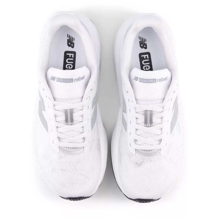 New Balance FuelCell Rebel v5 - Womens Running Shoes - White/Silver Metallic/Black