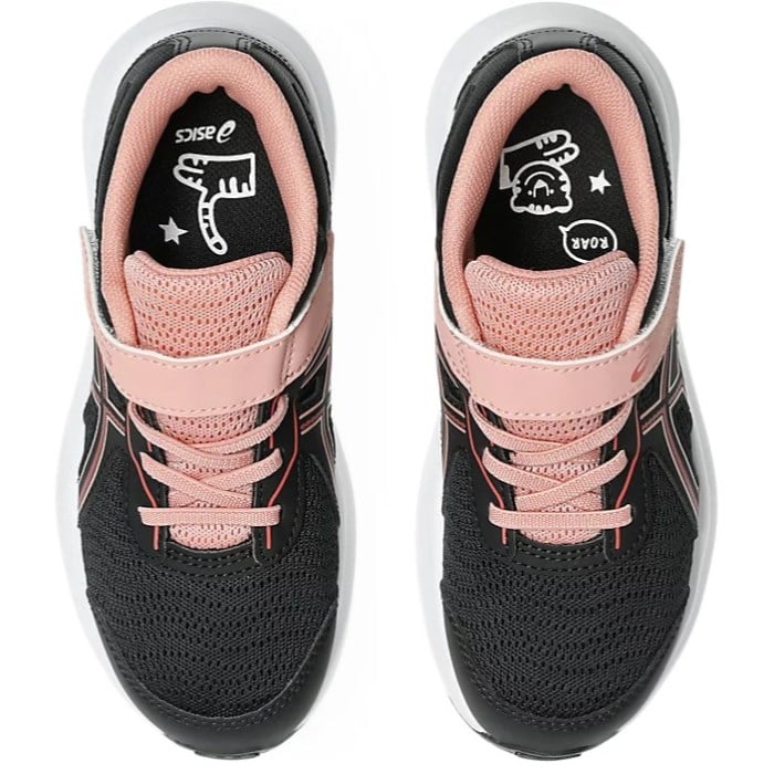 Asics Contend 9 PS - Kids Running Shoes - Black/Dark Pink Clay