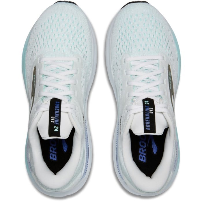 Brooks Adrenaline GTS 24 - Womens Running Shoes - White/Limpet Shell