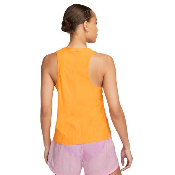 Nike Dri-Fit Womens Trail Running Tank Top - Yellow/Rush Fuchsia