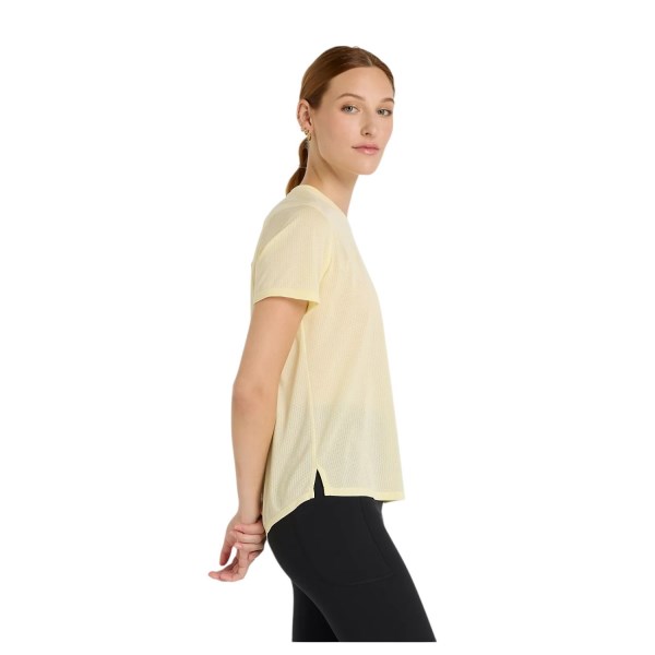 New Balance Athletics Womens Running T-Shirt - Pint Parchment