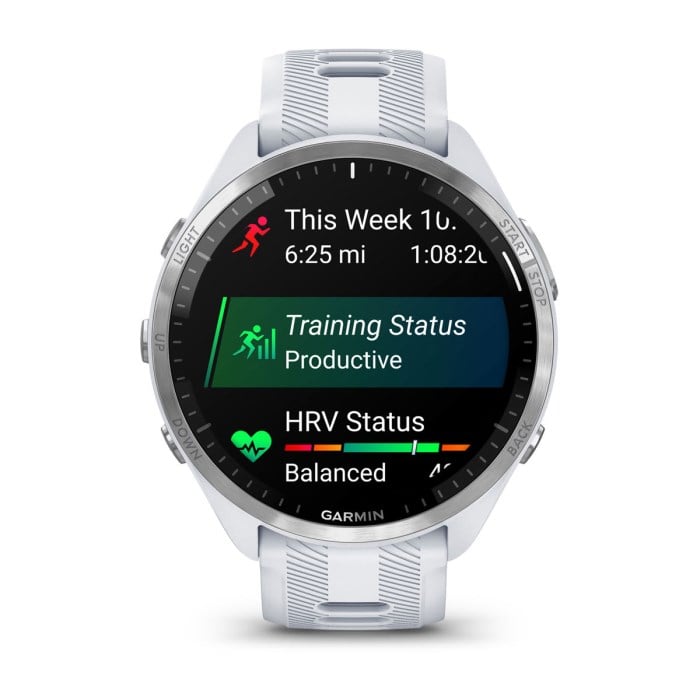 Garmin Forerunner 965 - Premium GPS Running Smart Watch - Whitestone - image 2