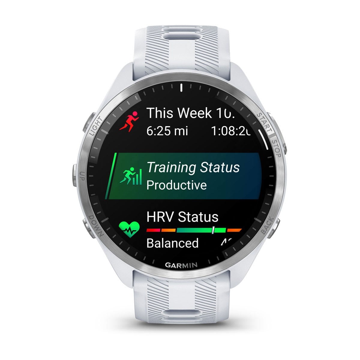 Garmin Forerunner 965 - Premium GPS Running Smart Watch - Whitestone - image 2