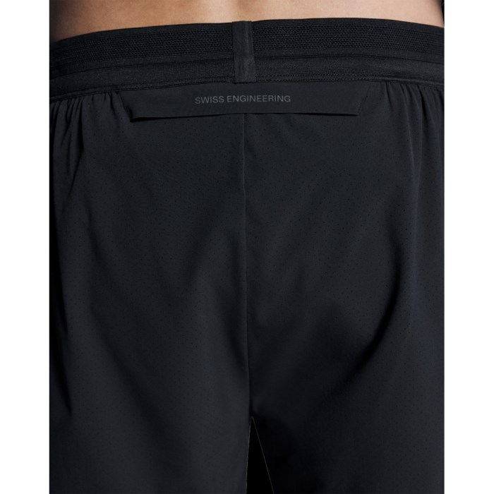 On 5 Inch Mens Performance Shorts - Black