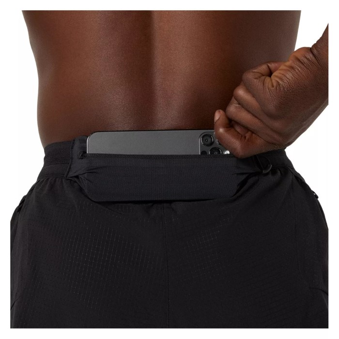 Asics MetaRun Mens Split Running Shorts - Performance Black