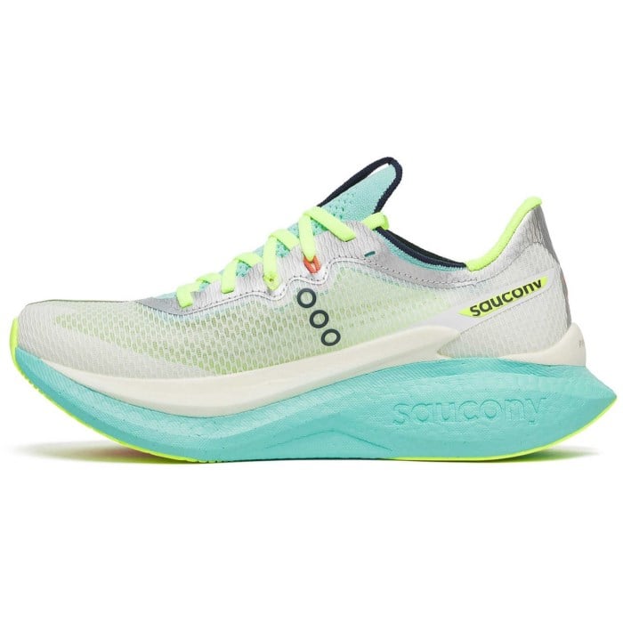 Saucony Endorphin Pro 5 - Womens Racing Shoes - White/Splash