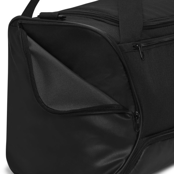 Nike Brasilia 9.5 Medium Training Duffel Bag - Triple Black/White