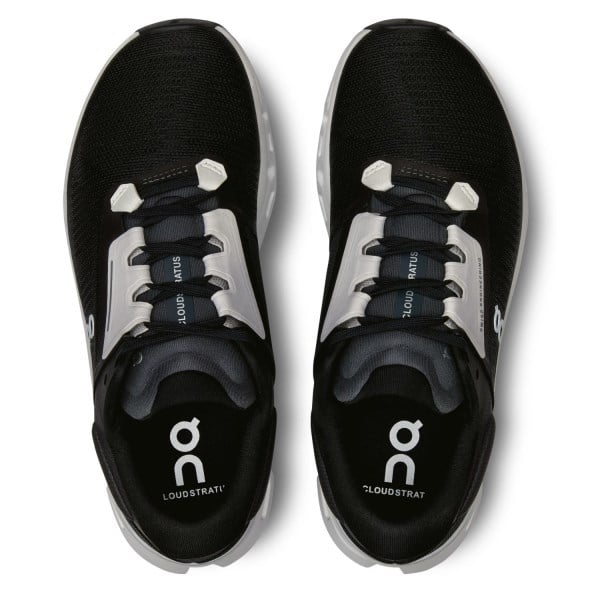 On Cloudstratus 3 - Womens Running Shoes - Black/Frost