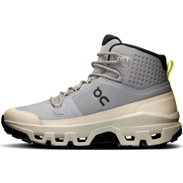 On Cloudrock Mid Waterproof - Womens Hiking Shoes - Alloy/Ice