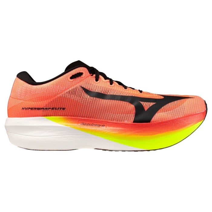 Mizuno Hyperwarp Elite - Unisex Racing Shoes - Lava Orange/Black/Lightning Yellow - image 2