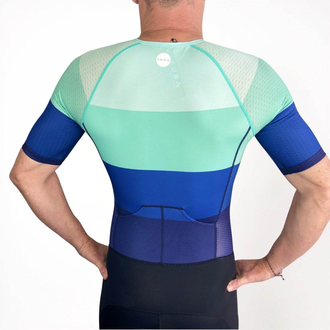 Sub4 Mens Triathlon Speedsuit - Teal Split