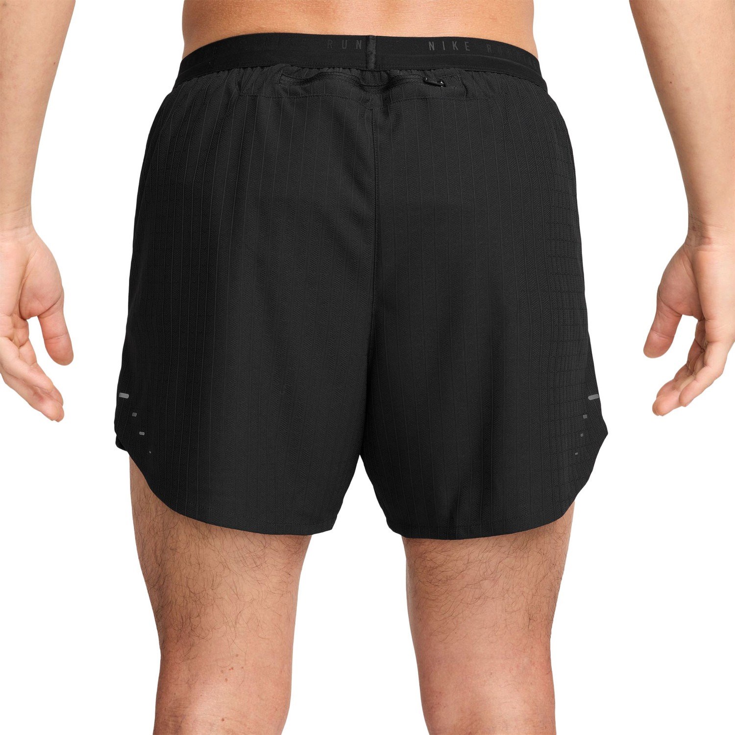 Nike Stride Aero-Fit 5 Inch Mens Running Shorts - Black/Reflective Silver - image 2