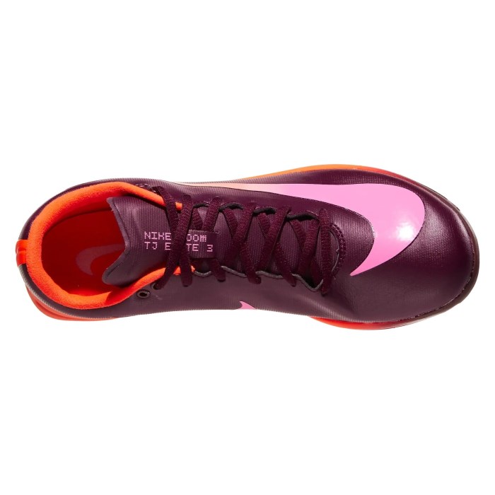 Nike Triple Jump Elite 3 - Unisex Jumping Spikes - Bordeaux/Hyper Crimson/Pink Spell - image 3