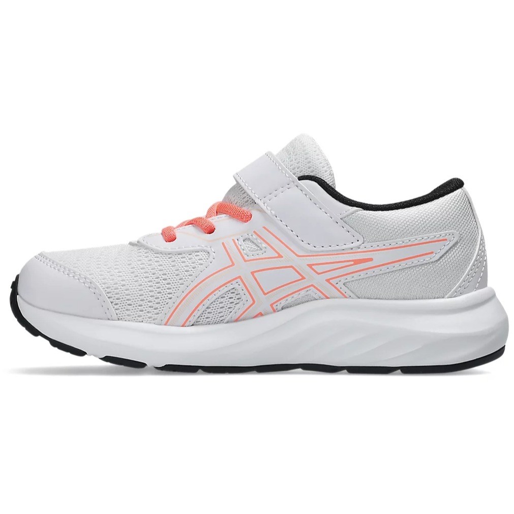 Asics Contend 9 PS - Kids Running Shoes - White/Pearl Pink