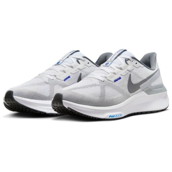 Nike Air Zoom Structure 25 - Mens Running Shoes - White/Smoke Grey/Game Royal/Wolf Grey