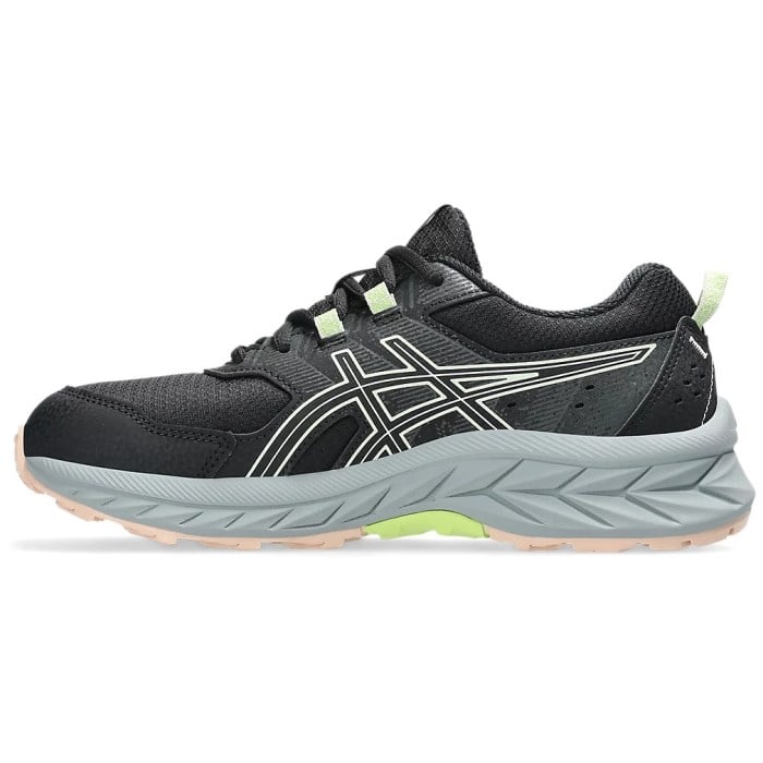Asics Gel Venture 9 GS - Kids Trail Running Shoes - Black/Whisper Green