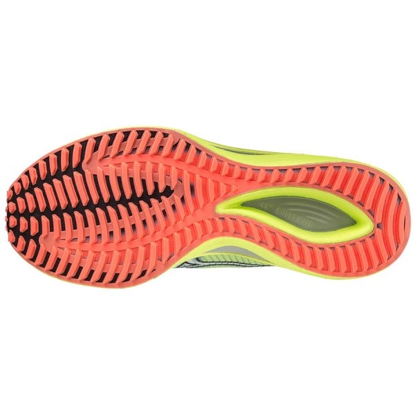 Mizuno Wave Rebellion Mens Running Shoes - Neo Lime/White Neon Flame