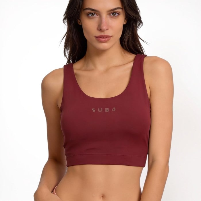 SUB4 Sports Bra & 6 inch Bike Shorts Bundle - Maroon