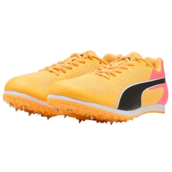 Puma evoSpeed Star 9 - Kids Track and Field Shoes - Sun Stream/Sunset Glow/Black