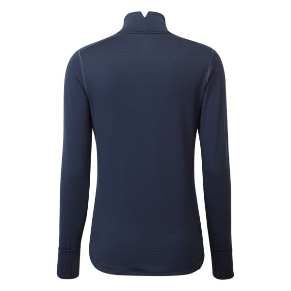 Ronhill Tech Matrix 1/2 Zip Womens Thermal Jacket - Deep Navy/Spa Green