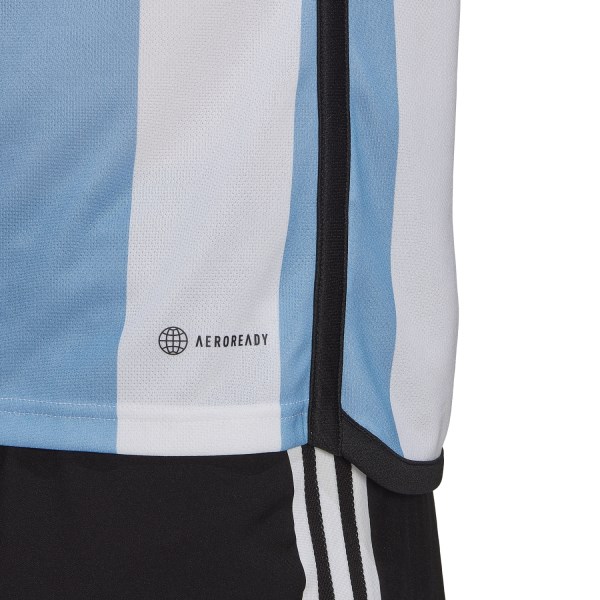 Adidas Argentina 22 Home Mens Soccer Jersey - White/Light Blue