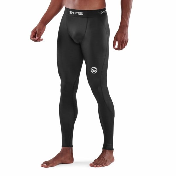 Skins Series-1 Mens Compression Long Tights - Black