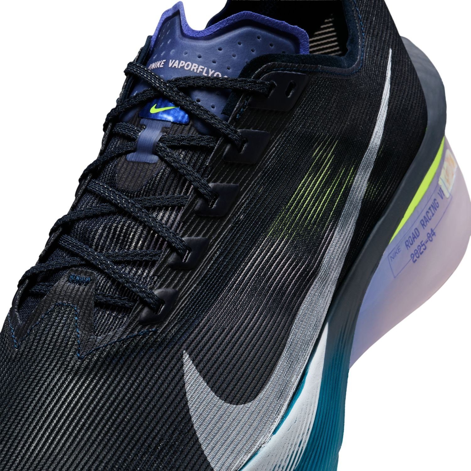 Nike ZoomX Vaporfly 4 - Mens Racing Shoes - Obsidian/White/Persian Violet