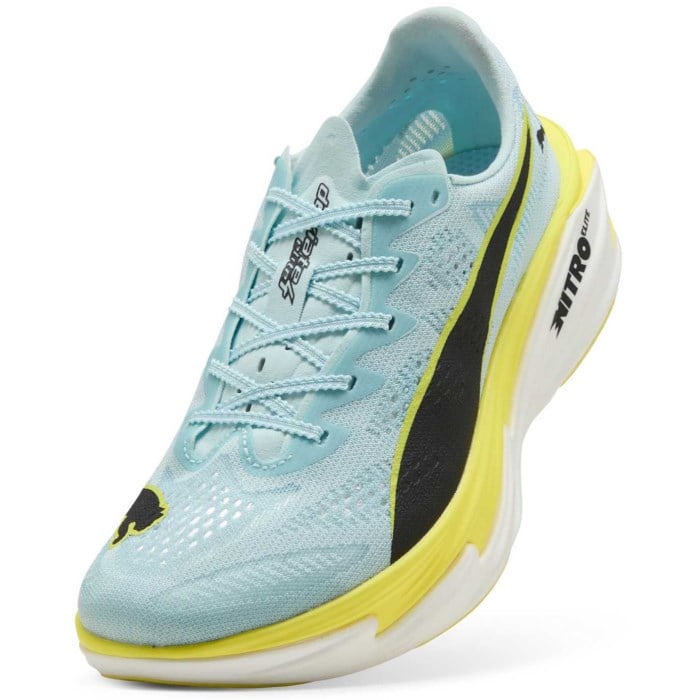 Puma Deviate Nitro Elite 4 - Womens Running Shoes - Fresh Water/Lemon Crush/Puma Black
