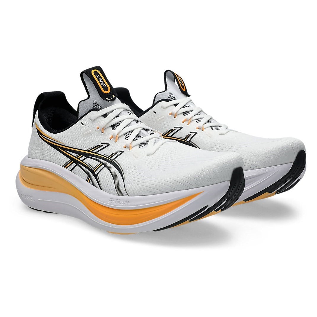 Asics Gel Nimbus 28 - Mens Running Shoes - White/Stadium Orange - image 6
