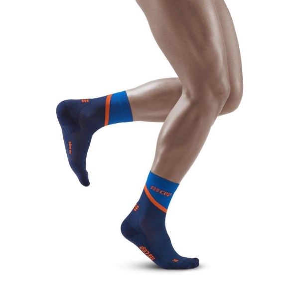 CEP Chevron Mid Cut Compression Socks - Peacoat/Blue