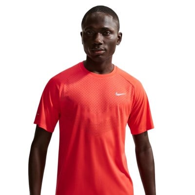Nike Dri-FIT Stride ADV Running T-Shirt - Mens - Light Crimson/Reflective Silver