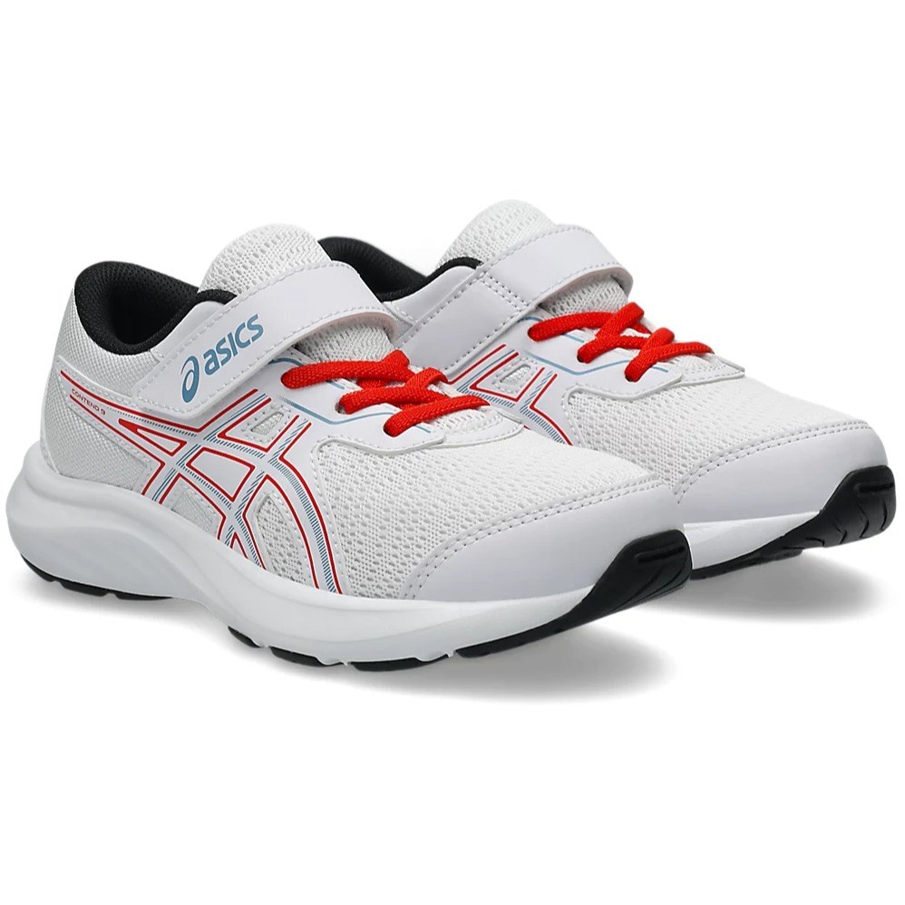 Asics Contend 9 PS - Kids Running Shoes - White/Saba Blue