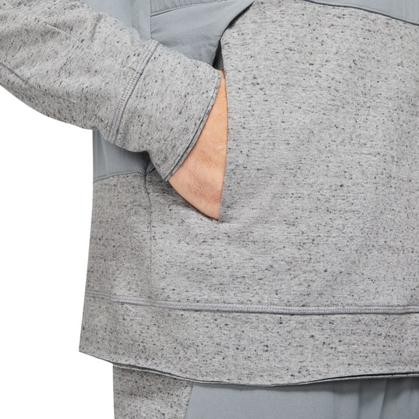 Nike Yoga Dri-Fit Mens Training Jacket - Dark Grey/Heather/Iron Grey/Smoke Grey/Black
